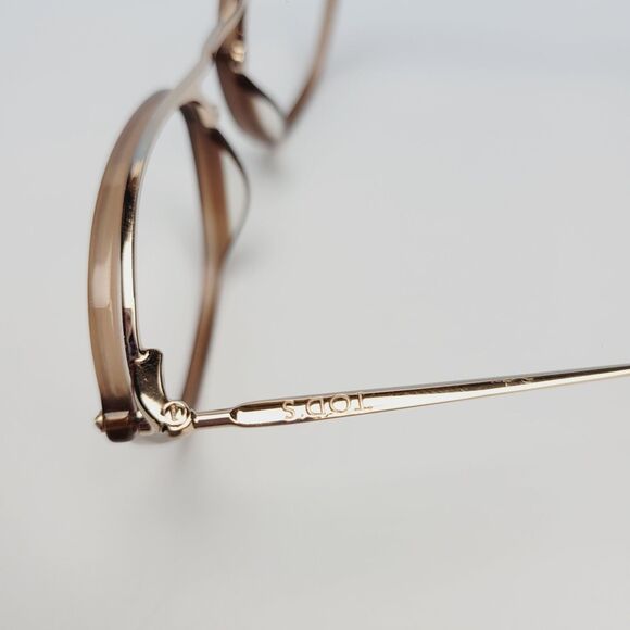 TOD\'S brown gold eyeglasses oversized cut out 2-1.5 ITALY TO138 52-17 140 N22 main image 10